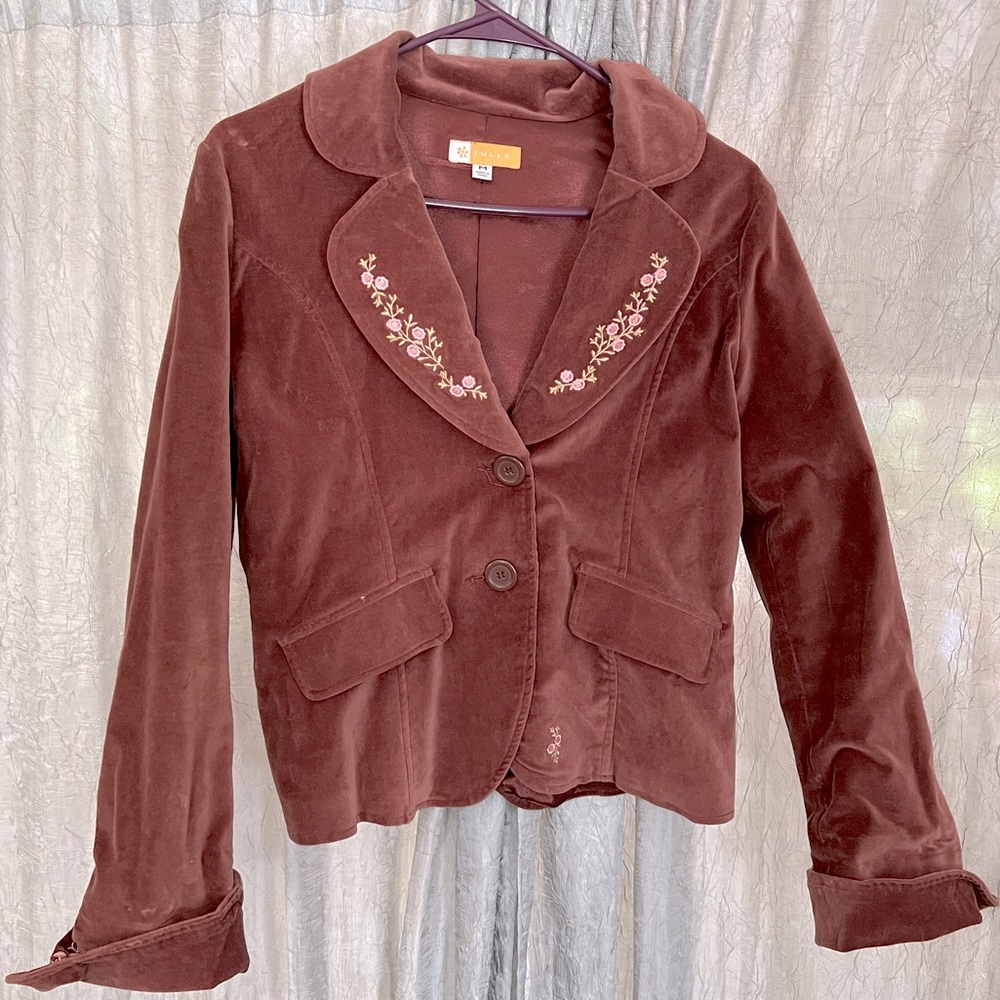 Embroidered Blazer